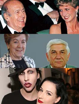 Dopu à VGE è Lady Di, i peghju coppii di u mondu Dopu à VGE è Lady Di, i peghju coppii di u mondu