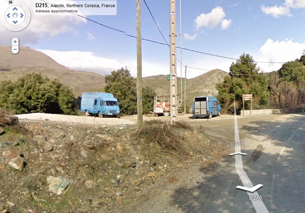 A Corsica nant'à Google Street View A Corsica nant'à Google Street View