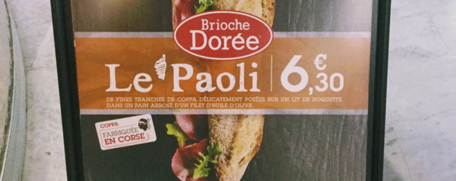 Evviva, hè natu u sandwich "Le Paoli"