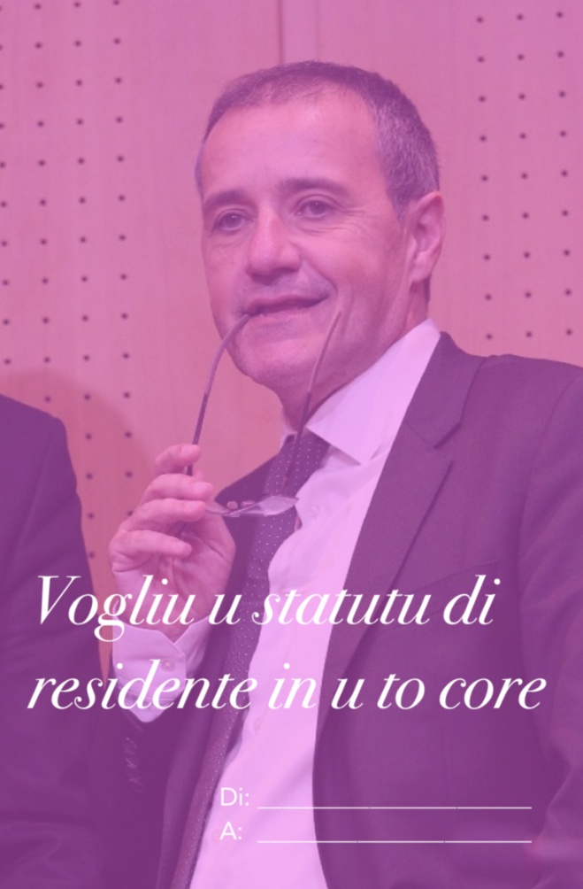 Per San Valentinu, manda a to cartulina d'amore pulitica