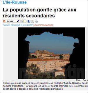 Sempre di più residences secondaires... Sempre di più residences secondaires...