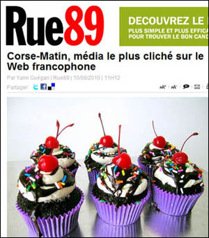 Corse-Matin, media u menu originale Corse-Matin, media u menu originale