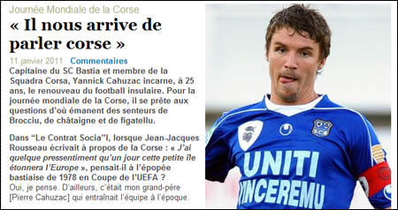 Cahuzac : "peghju a disfatta di Ponte Novu chè a falata di u Sporting" Cahuzac : "peghju a disfatta di Ponte Novu chè a falata di u Sporting"