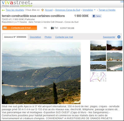 A Corsica hè sempre à vende A Corsica hè sempre à vende