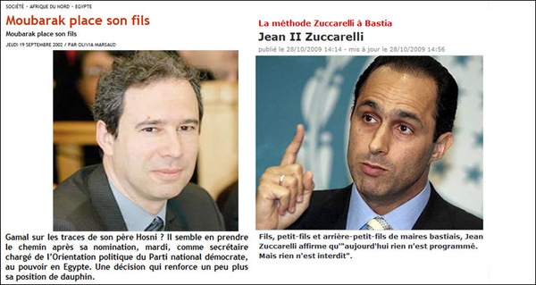 Gamal Mubarak è Jean Zuccarelli : u peghju hè ch'ellu ci hè veramente una sumiglia... Gamal Mubarak è Jean Zuccarelli : u peghju hè ch'ellu ci hè veramente una sumiglia...
