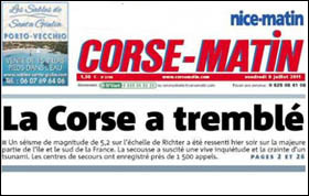 Terramotu : Ùn hè ancu a fine di u mondu Terramotu : Ùn hè ancu a fine di u mondu