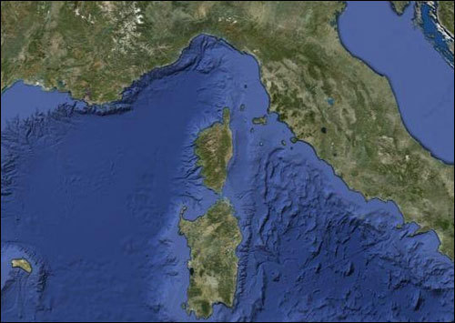A Corsica s'avvicina da a Francia A Corsica s'avvicina da a Francia