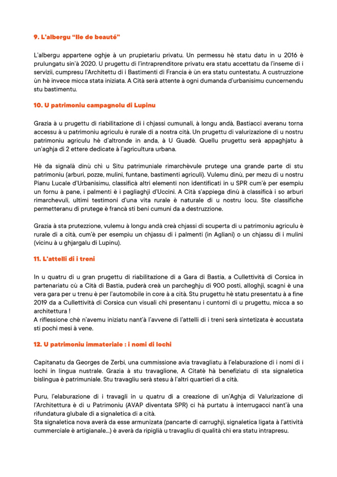 Bastiacci, chì femu di u nostru patrimoniu ?