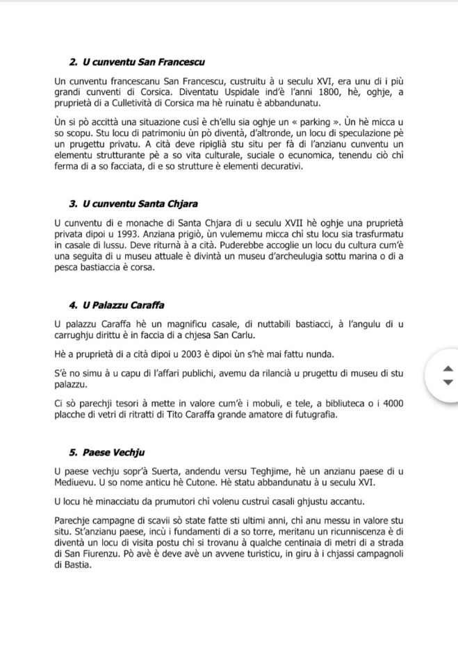 Bastiacci, chì femu di u nostru patrimoniu ?