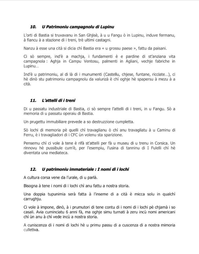 Bastiacci, chì femu di u nostru patrimoniu ?