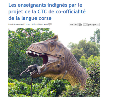"non mais tu comprends moi je suis pour la langue corse, mais seulement si on l'entend pas" "non mais tu comprends moi je suis pour la langue corse, mais seulement si on l'entend pas"