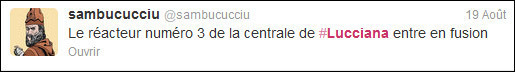 #Lucciana : a prima tweet-magagna corsa
