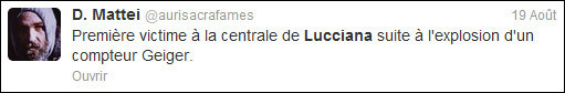 #Lucciana : a prima tweet-magagna corsa #Lucciana : a prima tweet-magagna corsa