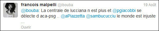 #Lucciana : a prima tweet-magagna corsa