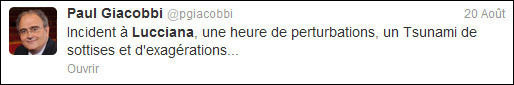 #Lucciana : a prima tweet-magagna corsa #Lucciana : a prima tweet-magagna corsa