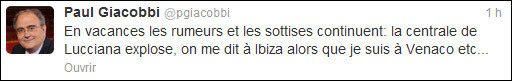 #Lucciana : a prima tweet-magagna corsa #Lucciana : a prima tweet-magagna corsa