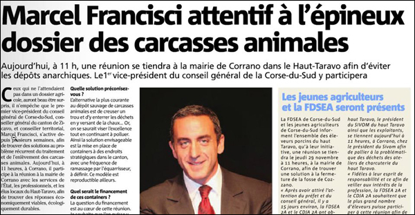 A suluzione di Francisci pè a crisa à l'UMP A suluzione di Francisci pè a crisa à l'UMP