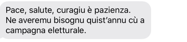 Chì missaghju d'auguri mandà per capu d'annu ?