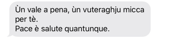 Chì missaghju d'auguri mandà per capu d'annu ?