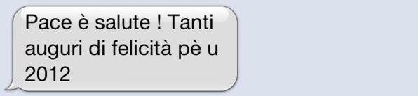 Chì missaghju d'auguri mandà per capu d'annu ? Chì missaghju d'auguri mandà per capu d'annu ?