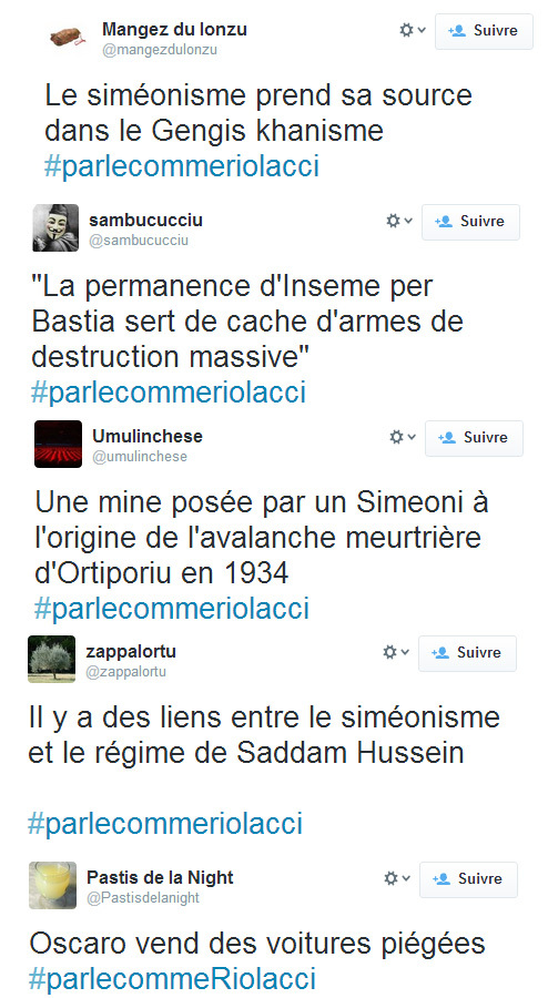 #ParlecommeRiolacci : u best of #ParlecommeRiolacci : u best of