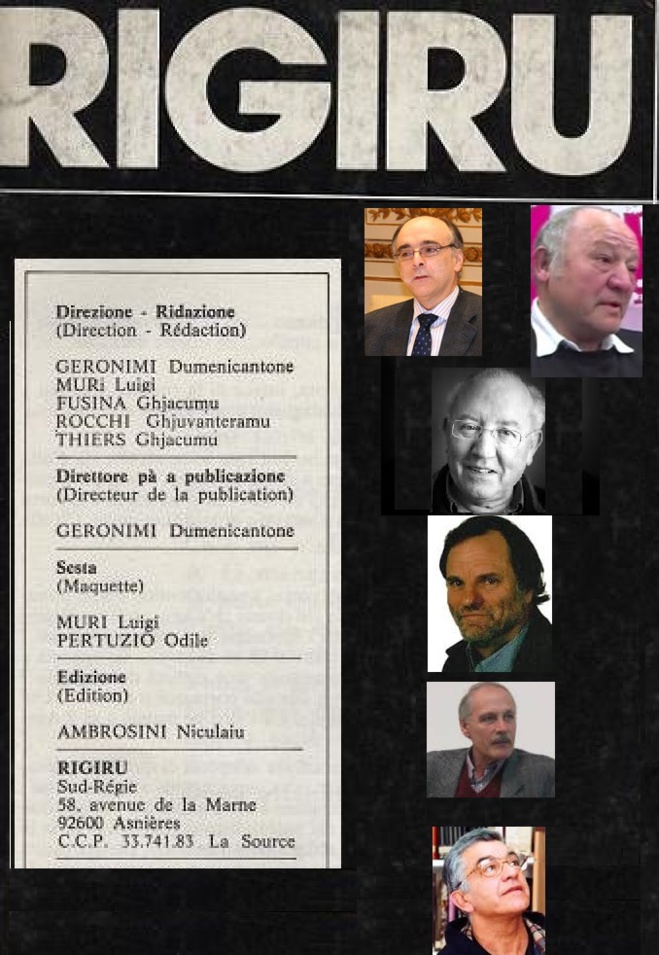 Si parlerà di Rigiru u 12 agostu à u Tavagna Club Si parlerà di Rigiru u 12 agostu à u Tavagna Club