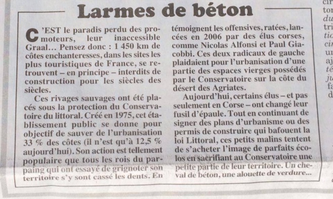 Le Canard Enchaîné : "Ces élus qui veulent jeter la loi littoral à la mer"