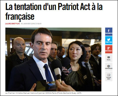 Pronti per un Patriot Act francese ?