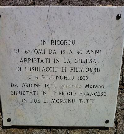 6 di ghjugnu di u 1808 : Fiumorbu marturiatu 6 di ghjugnu di u 1808 : Fiumorbu marturiatu