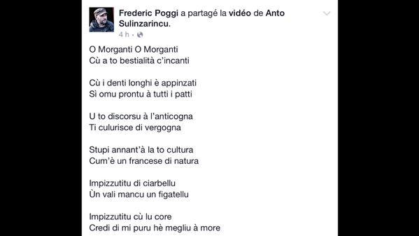 Ci vole veramente à oppone parking è lingua corsa ?