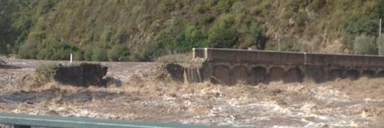 Ponte Novu sott'à l'acqua