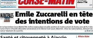 Sundame municipali di Bastia : Zuccarelli à 46%, Simeoni à 10, Talamoni à 7 Sundame municipali di Bastia : Zuccarelli à 46%, Simeoni à 10, Talamoni à 7