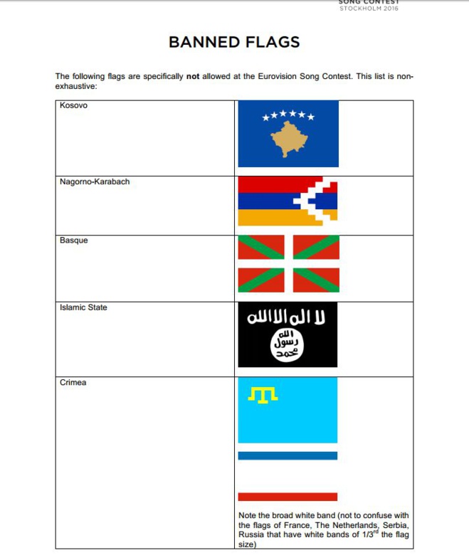 Festa ! A bandera corsa hè sbandita da l'Eurovision Festa ! A bandera corsa hè sbandita da l'Eurovision