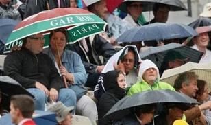 roland-garros, tennis, tribuna, stadiu, furiani, piove, acqua, paracqua, ballò,