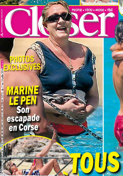 Marine Le Pen lampata fora da un risturante in San Fiurenzu ?