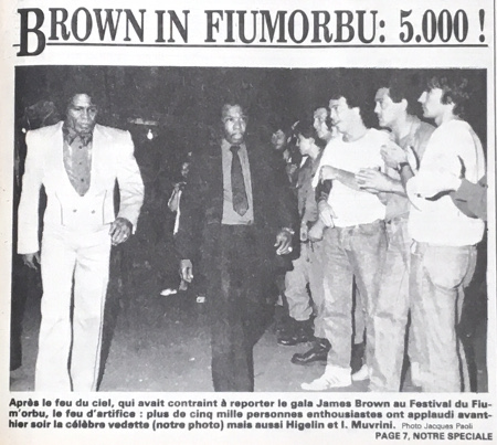 Aghju vistu à James Brown in Fiumorbu
