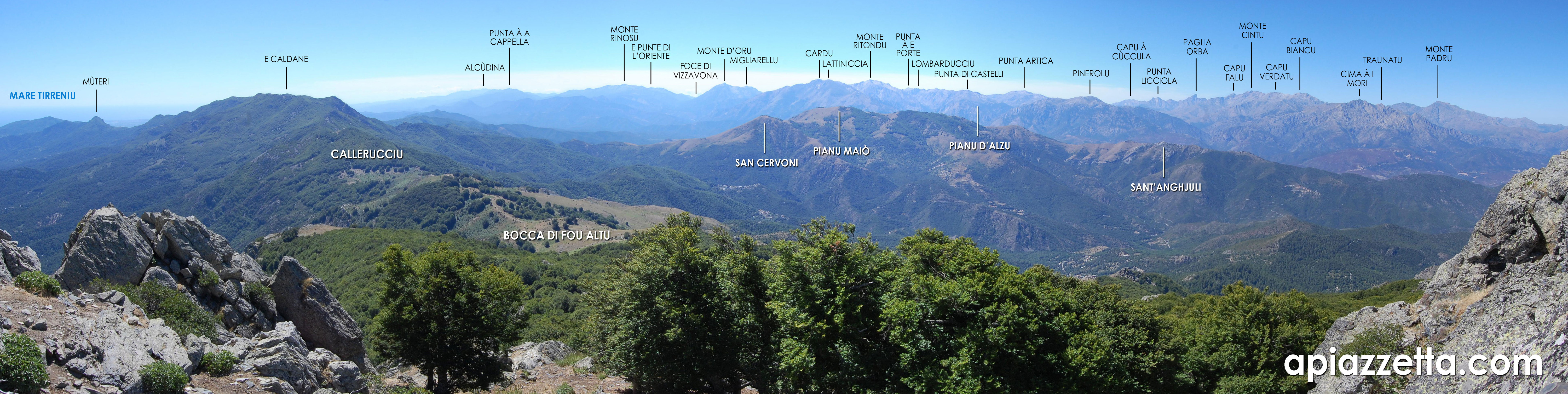 Da a cima di San Petrone (Castagniccia, 1.767 m)