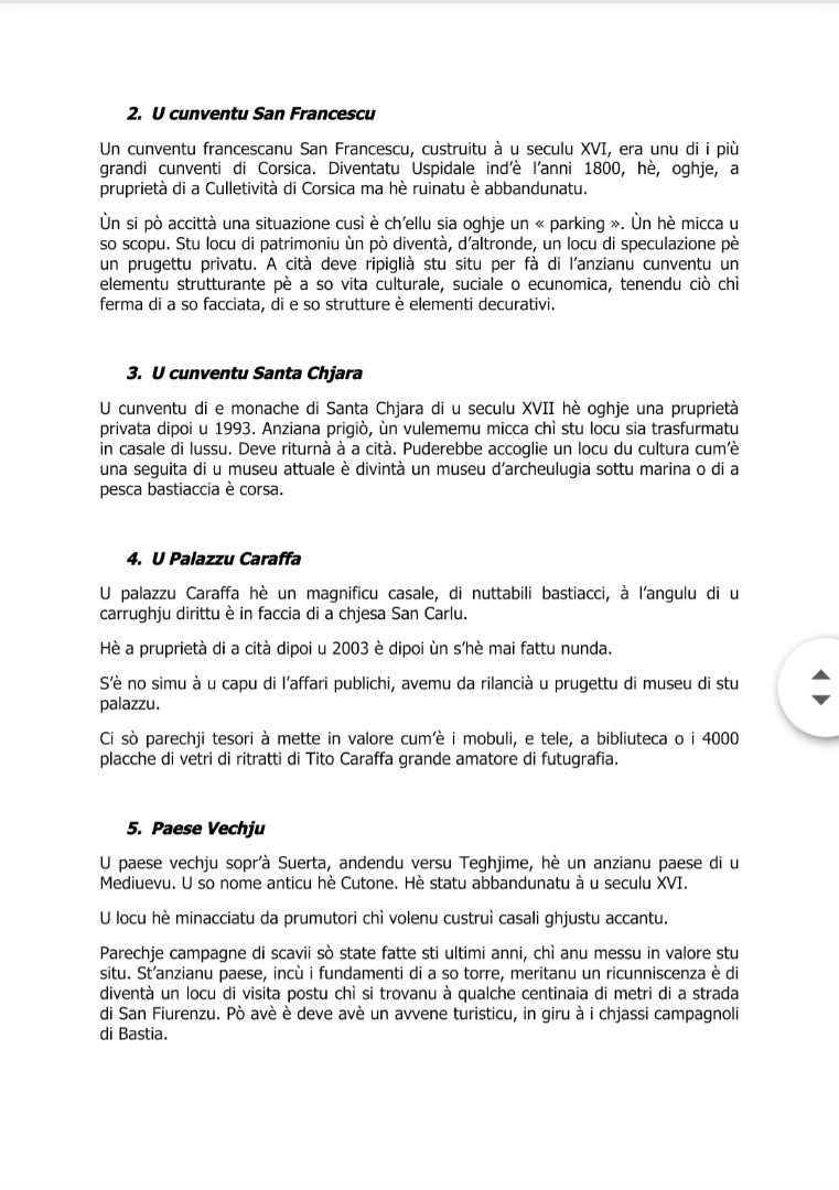 Bastiacci, chì femu di u nostru patrimoniu ?