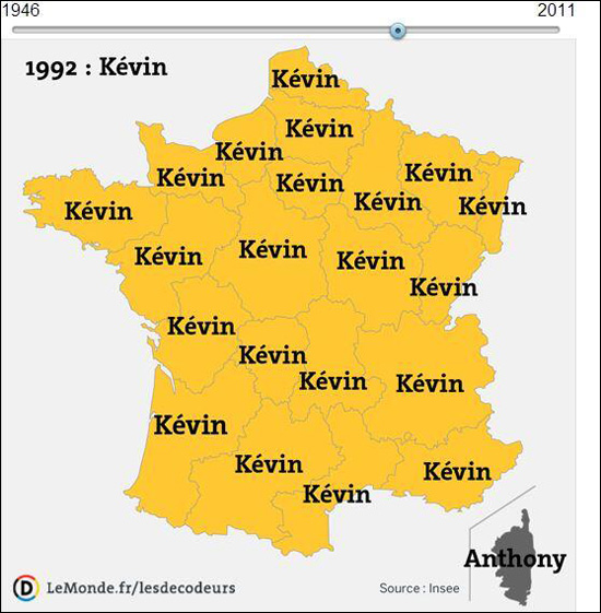 1992, annata di i Kévin... ma micca in Corsica 1992, annata di i Kévin... ma micca in Corsica