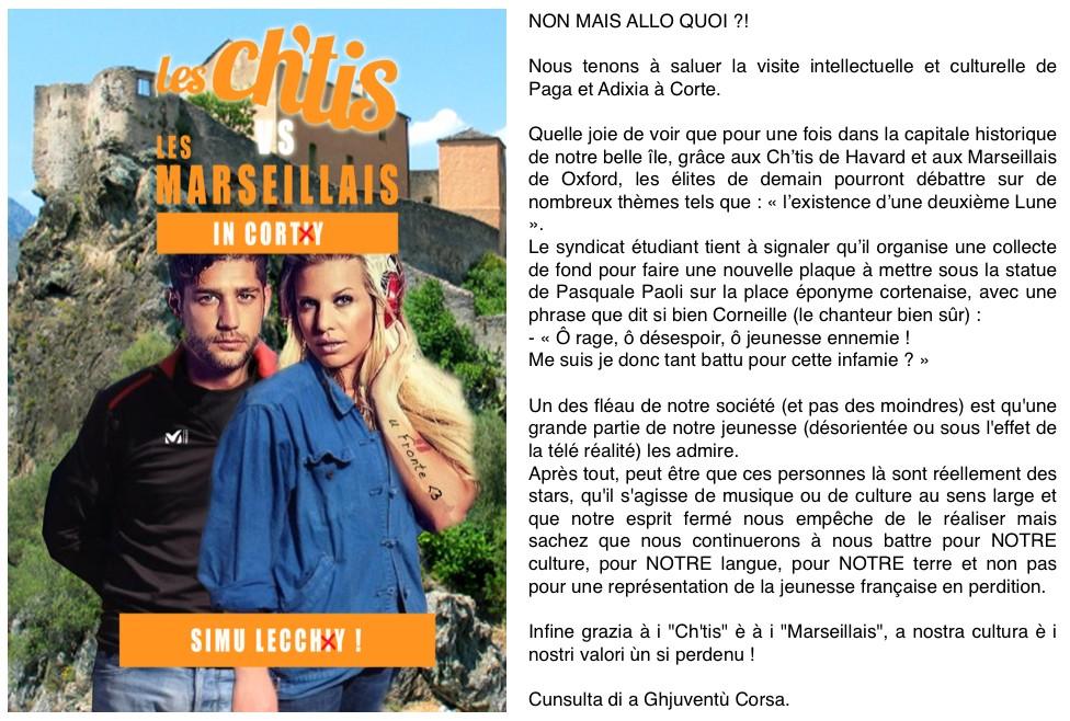 In Corti, a "télé-realità basta" ? In Corti, a "télé-realità basta" ?