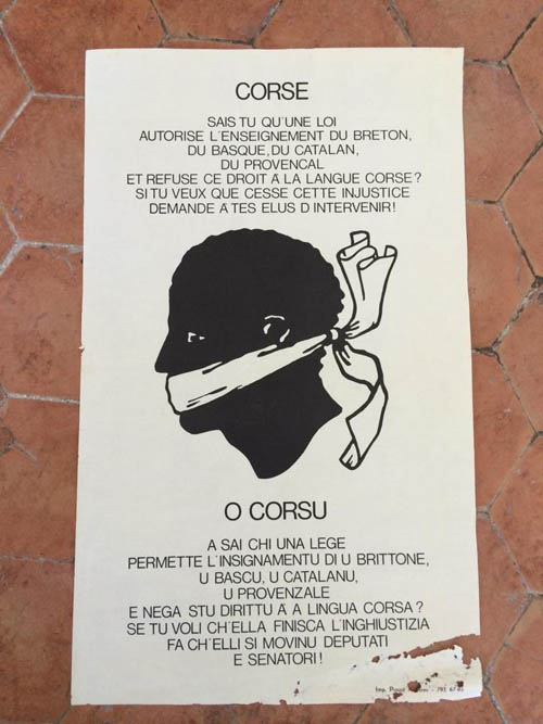 Ma da induve vene a bandera corsa ? Ma da induve vene a bandera corsa ?