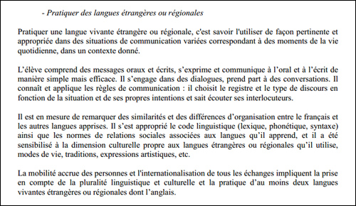 U corsu à parità cù l'inglese à a scola ! U corsu à parità cù l'inglese à a scola !