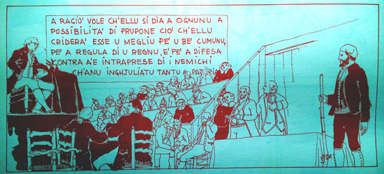 A Cunsulta d'Orezza d'appressu à Tonì Casalonga (Histoire de la Corse en BD, Gregori, Casalonga è Mattei, 1975)