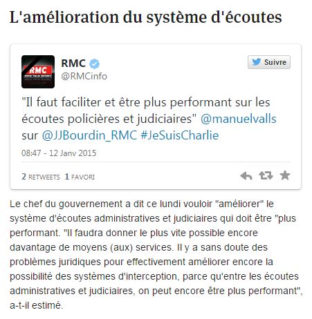 Pronti per un Patriot Act francese ? Pronti per un Patriot Act francese ?