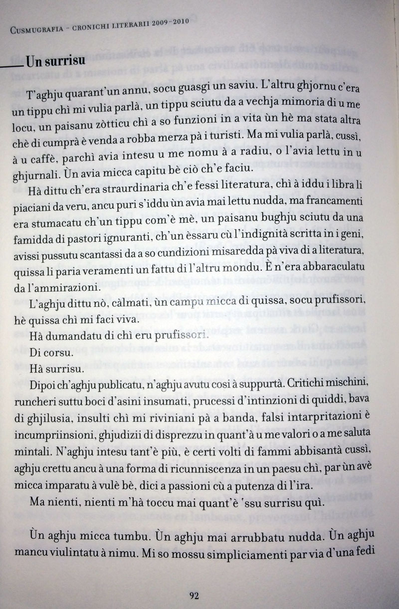 In Aiacciu, parlà corsu = passà à a risa
