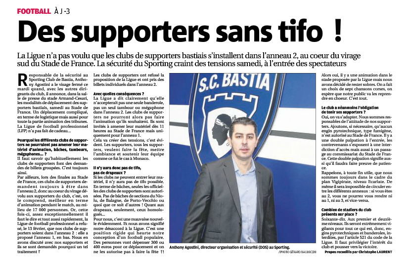 « Pourvu que ce soit Monaco, si c'est Bastia, ça va être une catastrophe. » « Pourvu que ce soit Monaco, si c'est Bastia, ça va être une catastrophe. »