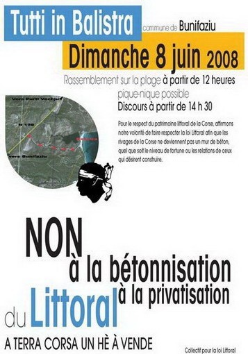 Addunita contr'à a bettunizazione dumenica 8 di ghjunghju in Bunifaziu