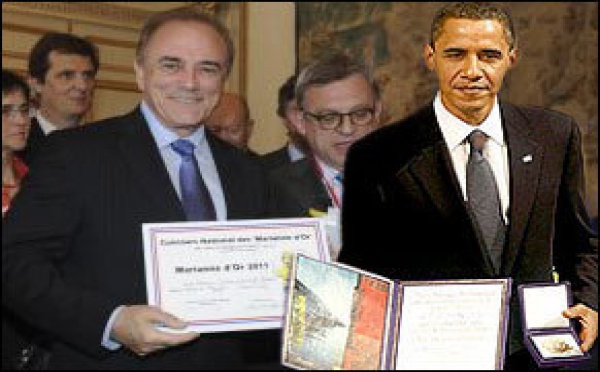L'UMP vole dà u premiu Nobel di a pace à Sarkozy