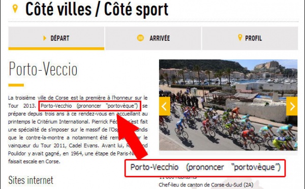 È Portivechju diventò "Portovèque"
