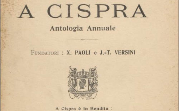 100 anni fà escia A Cispra